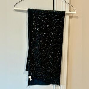 Black sequin light scarf